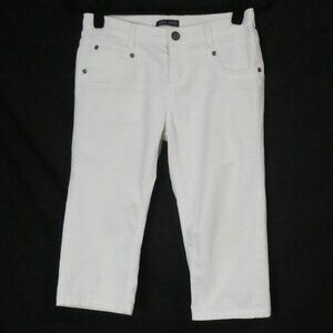 SUKO JEANS | size 4 | Classic White Cropped Capris